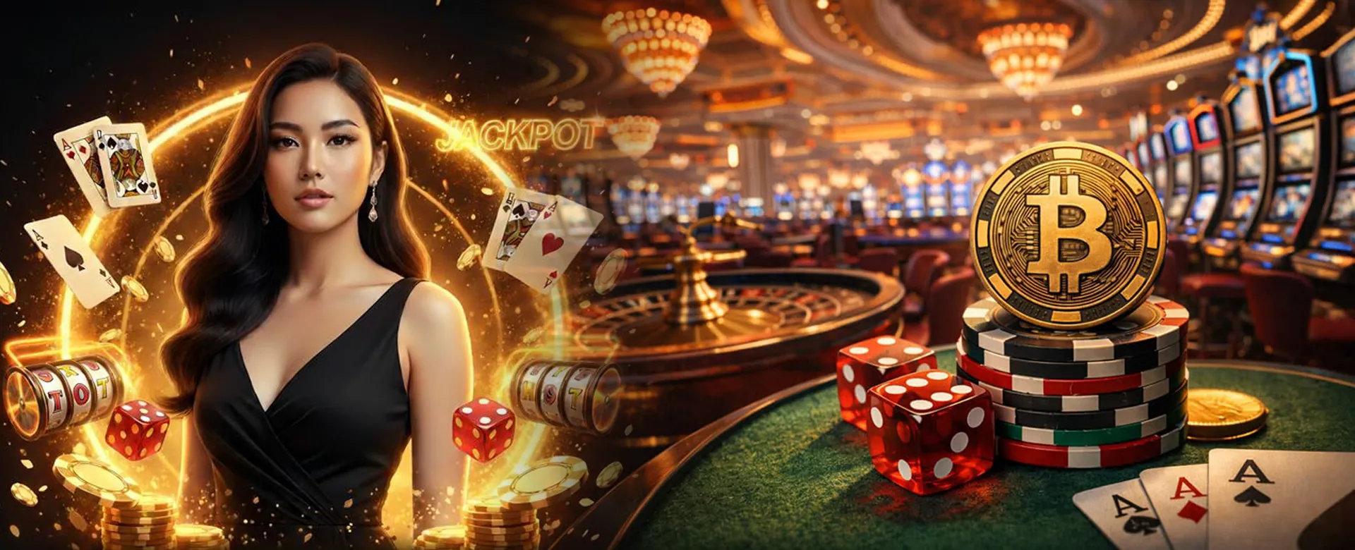 Dynamic online table game scene with chips and cards